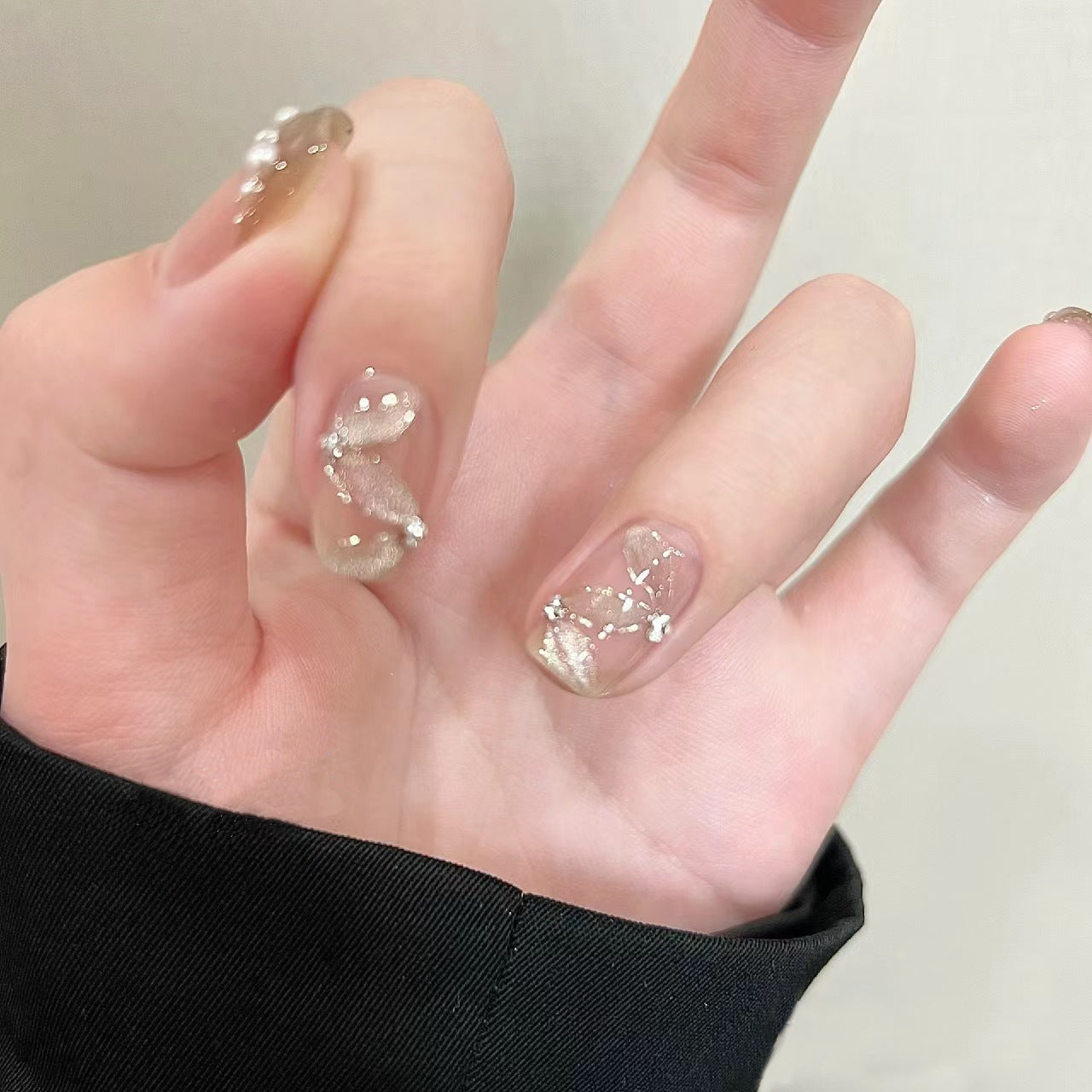Silken Bow Pearl French Press-On Nails